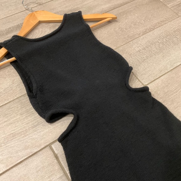 Olivaceous Sweater Cutout Dress - Picture 4 of 4